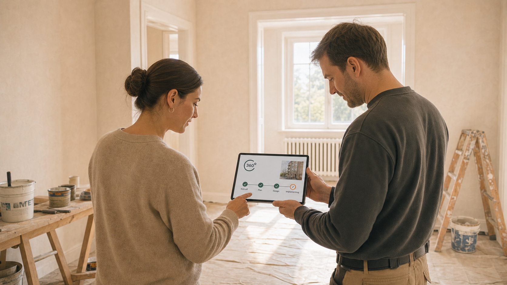 Sanierung wird über 360° Property geführt