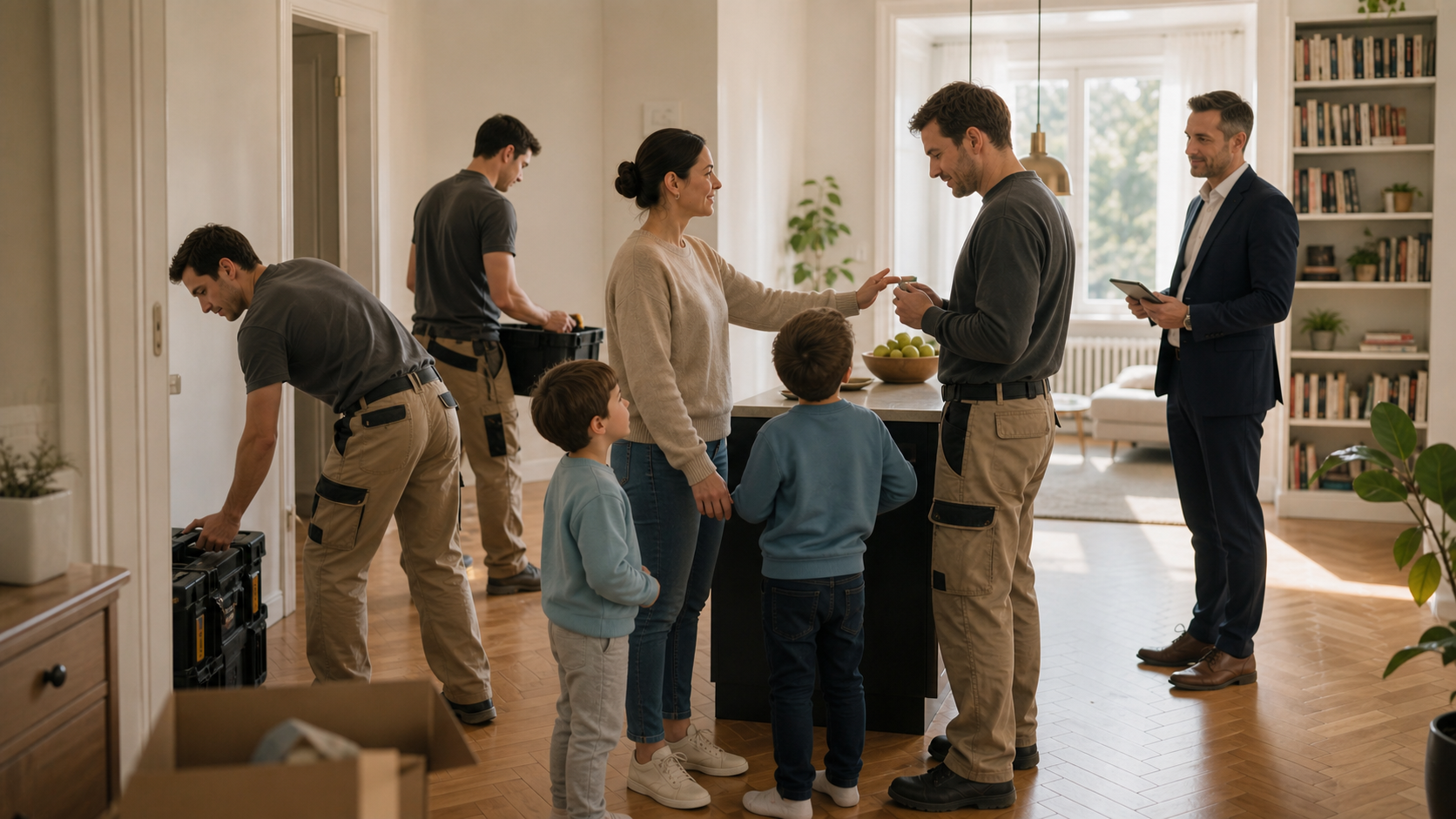 Familie dankt den beteiligten Handwerkern, Ausstattern und Begleitern